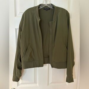 Thrive Societe Khaki Woman’s Bomber Jacket Large
